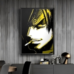 tableau toile one piece dyeing vinsmoke sanji 2