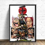 tableau toile one piece empereurs samourai 1