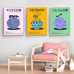 tableau toile one piece fish fish fruit 2