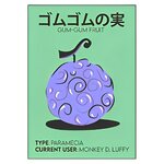 tableau toile one piece gum gum fruit 3