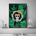 tableau toile one piece jolly roger brook 1
