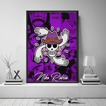 tableau toile one piece jolly roger nico robin 1