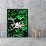 tableau toile one piece jolly roger roronoa zoro 2