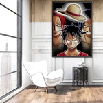 tableau toile one piece heritage luffy shanks roger 2