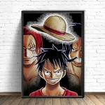 tableau toile one piece heritage luffy shanks roger 1