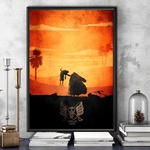 tableau toile one piece landscape monkey luffy crocodile 1