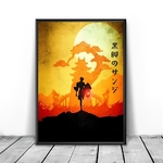 tableau toile one piece landscape vinsmoke sanji wano kuni 2