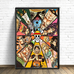 tableau toile one piece mugiwara star 1