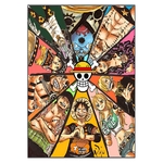 tableau toile one piece mugiwara star 3