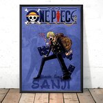 tableau toile one piece line vinsmoke sanji 1