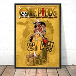 tableau toile one piece line usopp 1