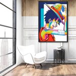 tableau toile one piece monkey luffy color 2