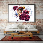 tableau toile one piece monkey luffy gear fourth 2