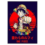 tableau toile one piece monkey luffy paint 3