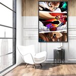 tableau toile one piece luffy katakuri punch 2