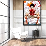 tableau toile one piece monkey luffy smoke 2