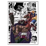 tableau toile one piece manga luffy kaido 3