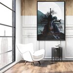 tableau toile one piece dracule mihawk moon 2