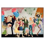 tableau toile one piece mugiwara aquarelle paint 3