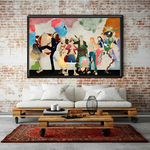tableau toile one piece mugiwara aquarelle paint 2