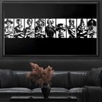 tableau toile one piece mugiwara cross 1