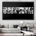 tableau toile one piece mugiwara cross 2