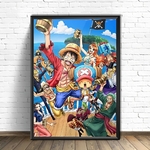 tableau toile one piece mugiwara new year 1