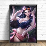 tableau toile one piece nico robin purple 1