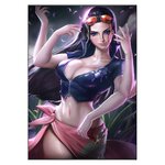 tableau toile one piece nico robin purple 3