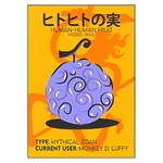 tableau toile one piece nika fruit 3
