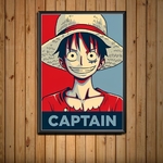 tableau toile one piece portrait luffy 1