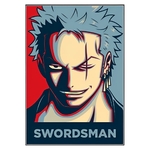 tableau toile one piece portrait zoro 3