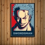 tableau toile one piece portrait zoro 1