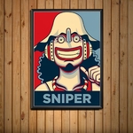 tableau toile one piece portrait usopp 1