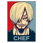 tableau toile one piece portrait sanji 3