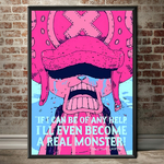 tableau toile one piece quote tony chopper 1