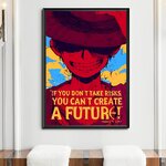 tableau toile one piece quote monkey luffy 2