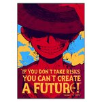 tableau toile one piece quote monkey luffy 3
