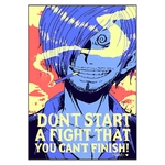 tableau toile one piece quote vinsmoke sanji 3