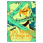 tableau toile one piece quote roronoa zoro 3