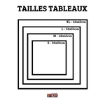tailles toiles tableaux la boutique one piece canvas carre