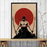 tableau toile one piece red point zoro 2