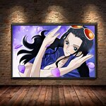 tableau toile one piece nico robin flower 1