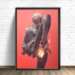 tableau toile one piece sanji jambe noire 1