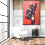 tableau toile one piece sanji jambe noire 2