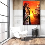 tableau toile one piece shanks red force 2