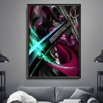 tableau toile one piece shichibukai mihawk 2