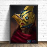 tableau toile one piece usopp sniperking 1