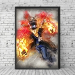 tableau toile one piece sparks sabo 1