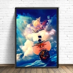 tableau toile one piece thousand sunny vogue merry 1